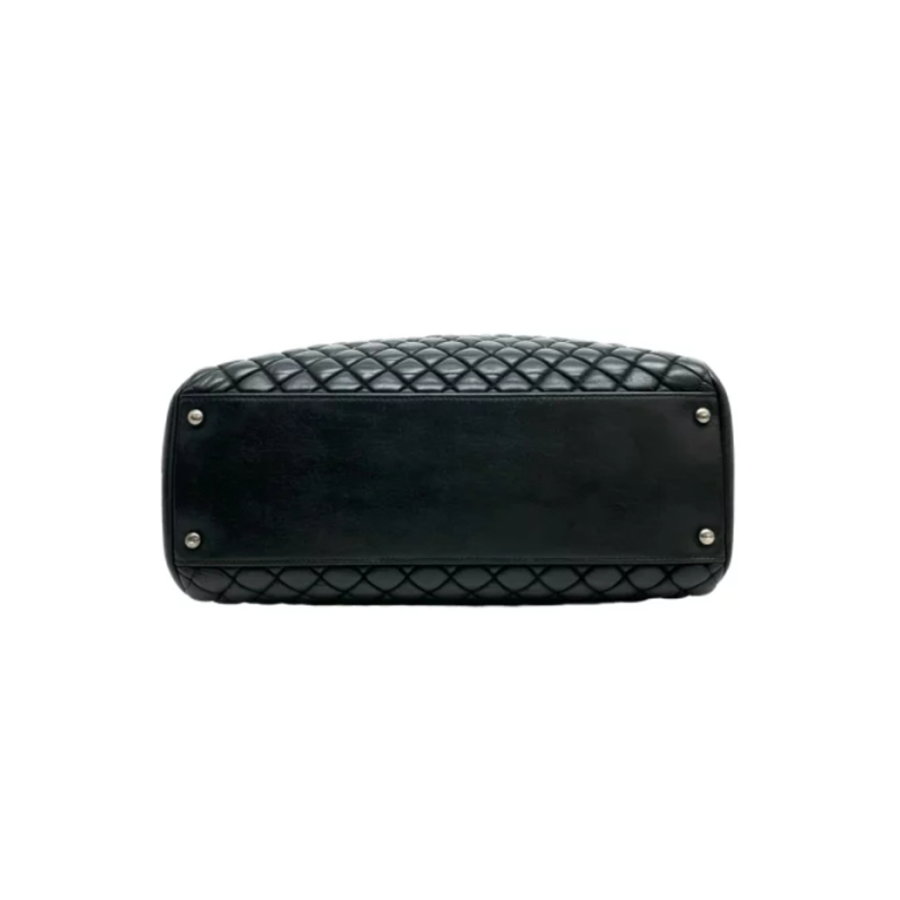 Chanel Leather (Copy) Shoulder Bag Matelasse Black
